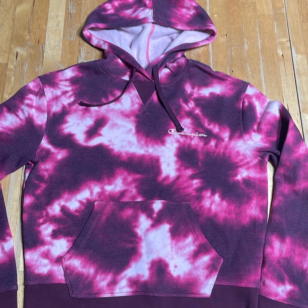 Champion tie dye pullover hoodie